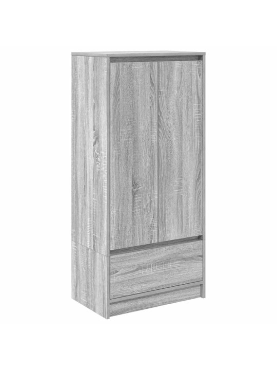 Kaappi laatikolla harmaa sonoma 55,5x34x119,5 cm tekninen puu
