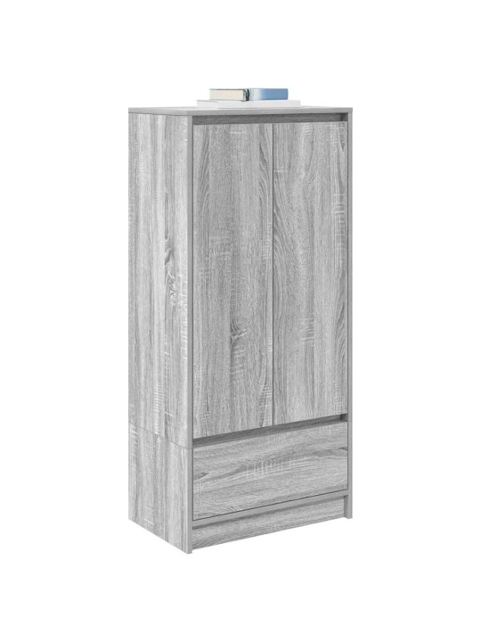 Kaappi laatikolla harmaa sonoma 55,5x34x119,5 cm tekninen puu