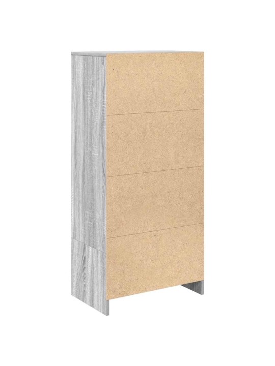 Kaappi laatikolla harmaa sonoma 55,5x34x119,5 cm tekninen puu