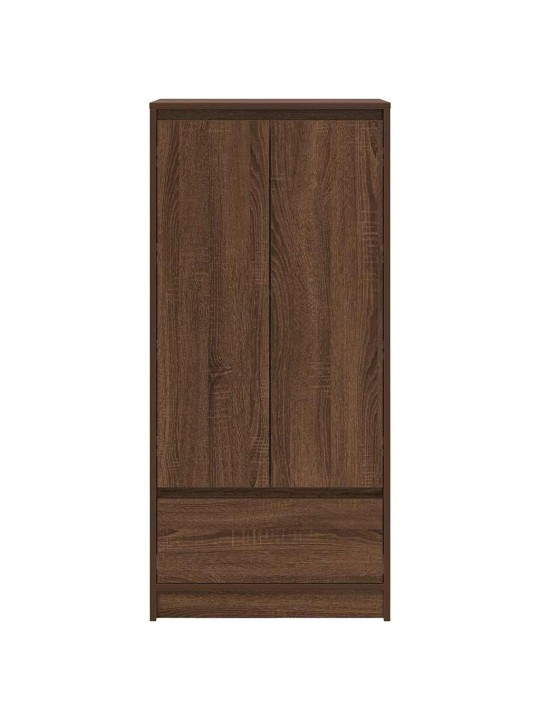 Kaappi laatikolla ruskea tammi 55,5x34x119,5 cm tekninen puu