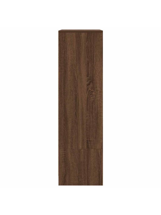 Kaappi laatikolla ruskea tammi 55,5x34x119,5 cm tekninen puu