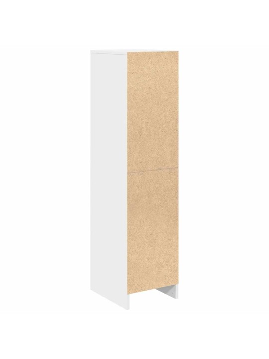 Kaappi valkoinen 29,5x34x119,5 cm tekninen puu