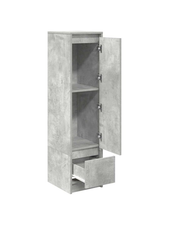 Kaappi betoninharmaa 29,5x34x119,5 cm tekninen puu
