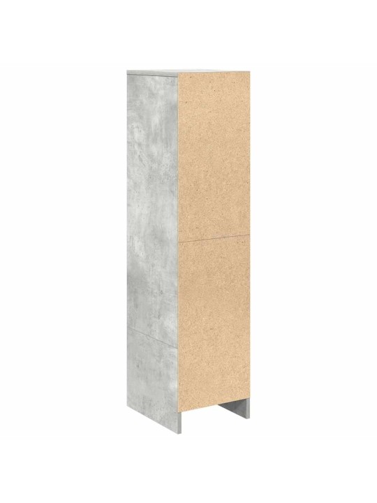 Kaappi betoninharmaa 29,5x34x119,5 cm tekninen puu