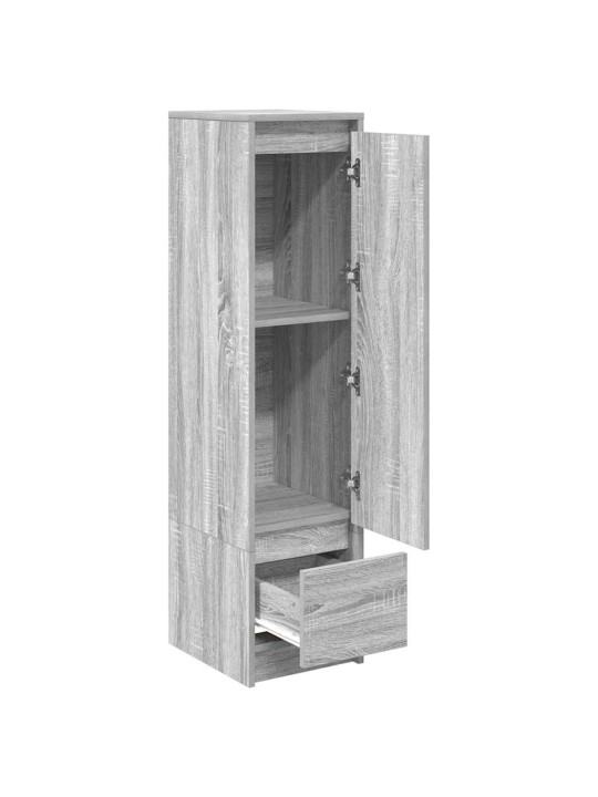 Kaappi harmaa sonoma 29,5x34x119,5 cm tekninen puu