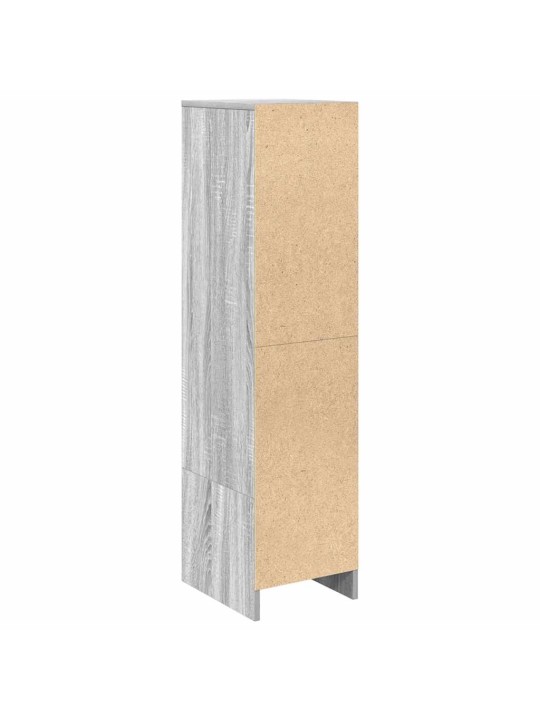 Kaappi harmaa sonoma 29,5x34x119,5 cm tekninen puu