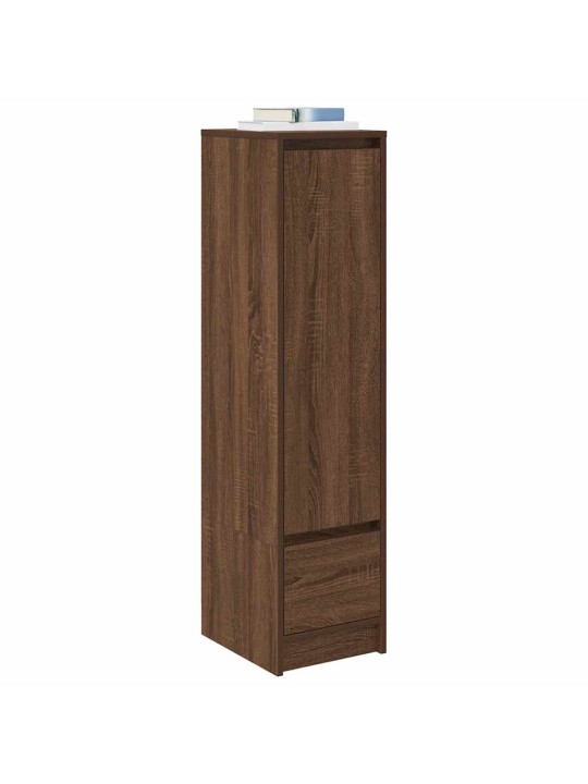 Kaappi ruskea tammi 29,5x34x119,5 cm tekninen puu