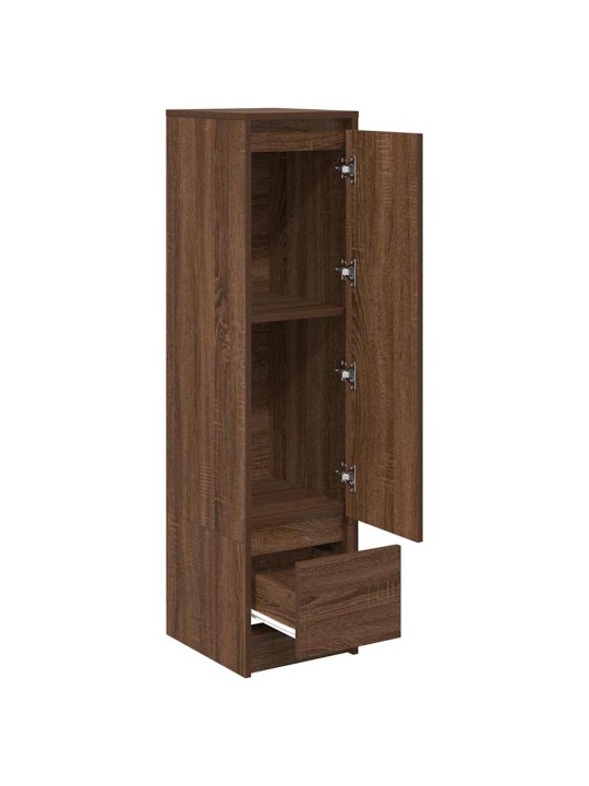 Kaappi ruskea tammi 29,5x34x119,5 cm tekninen puu