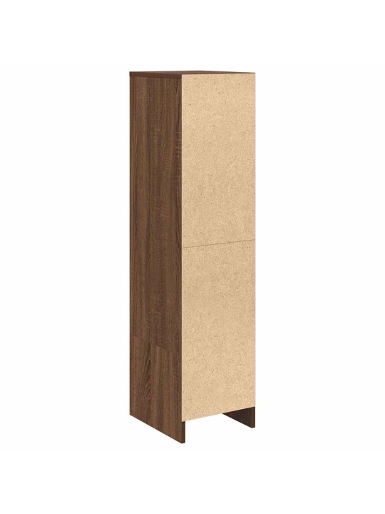 Kaappi ruskea tammi 29,5x34x119,5 cm tekninen puu