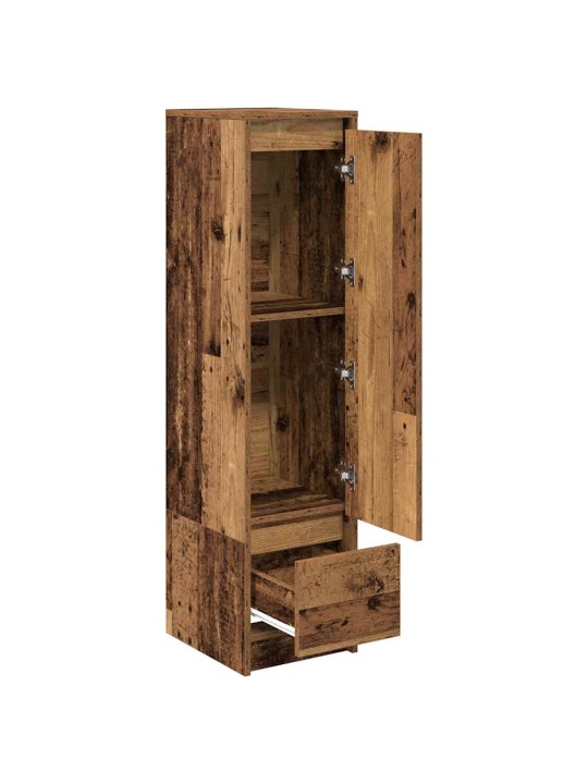 Kaappi vanhaa puuta 29,5x34x119,5 cm tekninen puu