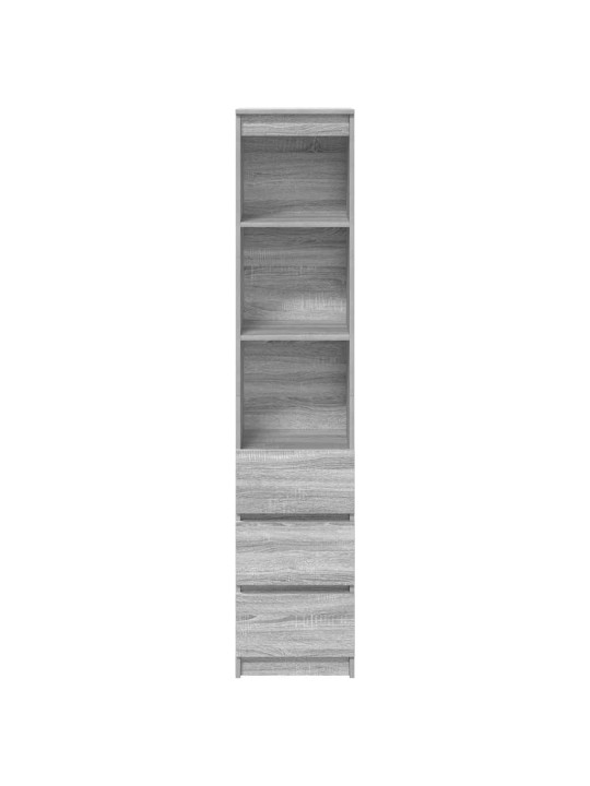 Kaappi harmaa sonoma 37,5x35x180 cm tekninen puu