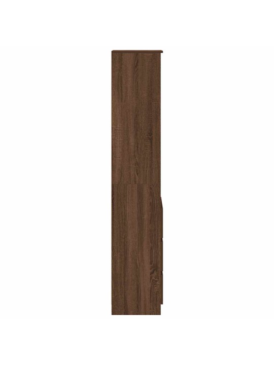 Kaappi ruskea tammi 37,5x35x180 cm tekninen puu