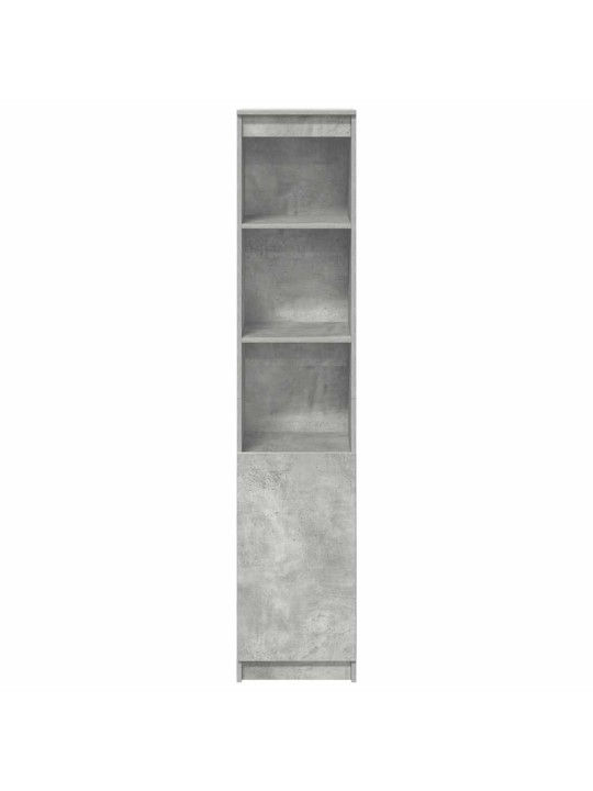 Kaappi betoninharmaa 37,5x35x180 cm tekninen puu