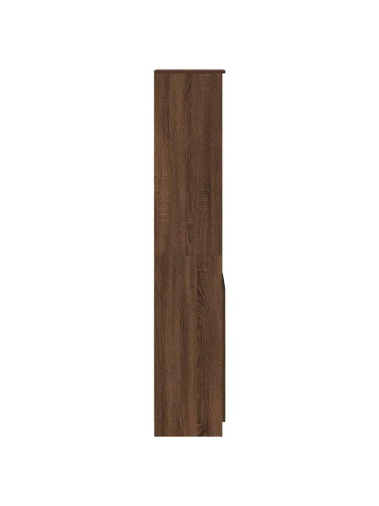 Kaappi ruskea tammi 37,5x35x180 cm tekninen puu
