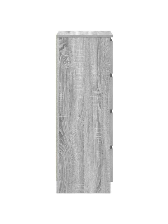 Senkki harmaa sonoma 37,5x35x99 cm tekninen puu