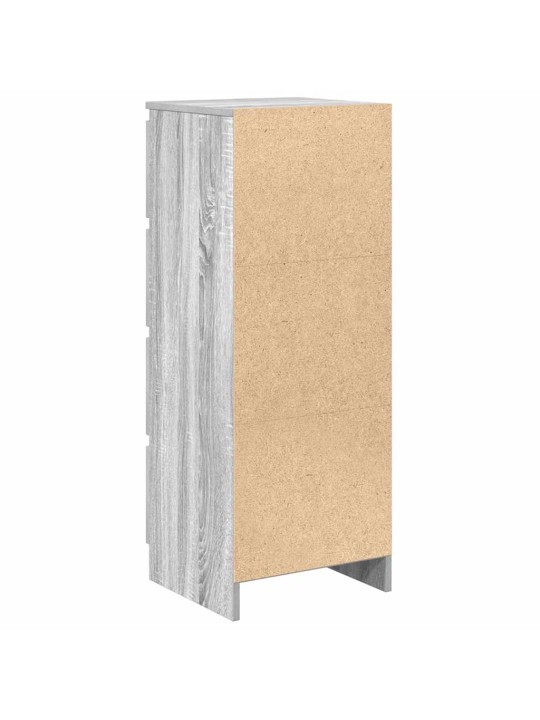Senkki harmaa sonoma 37,5x35x99 cm tekninen puu