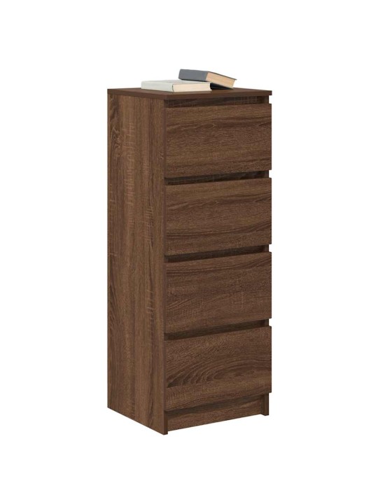 Senkki ruskea tammi 37,5x35x99 cm tekninen puu