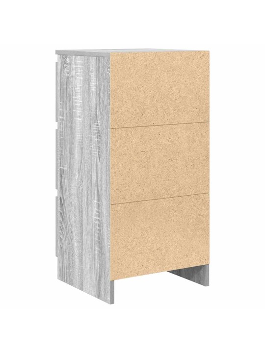 Senkki harmaa sonoma 37,5x35x76 cm tekninen puu