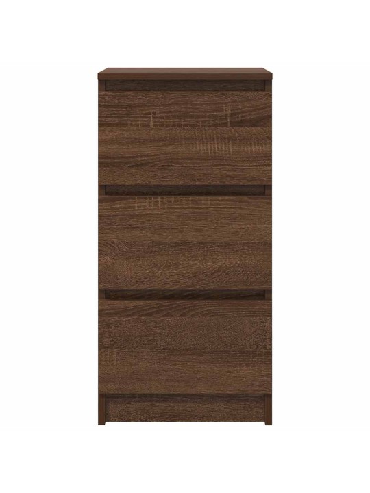Senkki ruskea tammi 37,5x35x76 cm tekninen puu