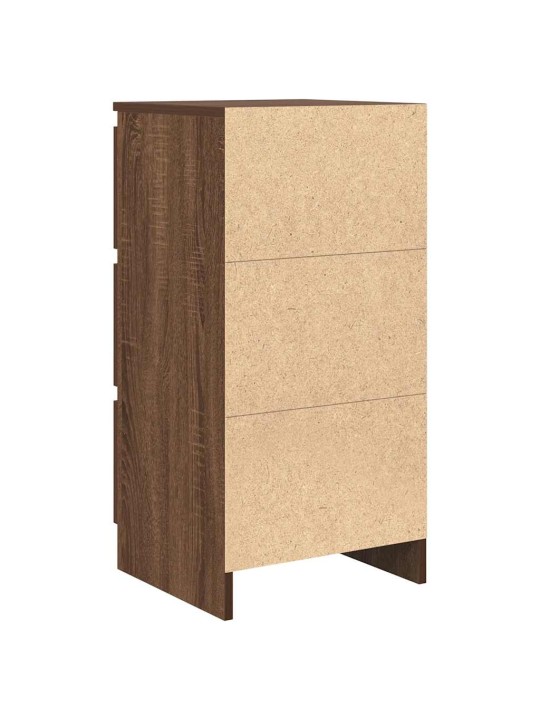 Senkki ruskea tammi 37,5x35x76 cm tekninen puu