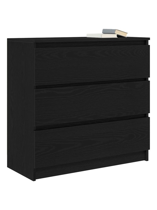Senkki musta tammi 80x35x76 cm tekninen puu