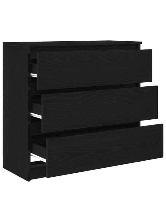 Senkki musta tammi 80x35x76 cm tekninen puu