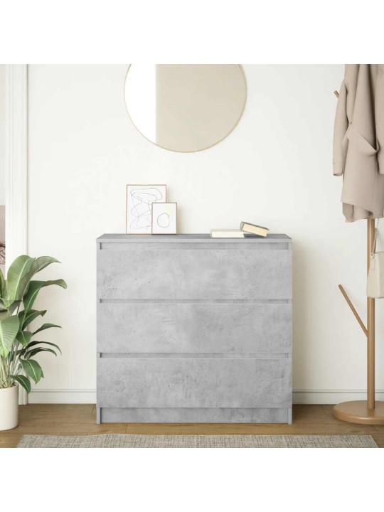 Senkki betoninharmaa 80x35x76 cm tekninen puu