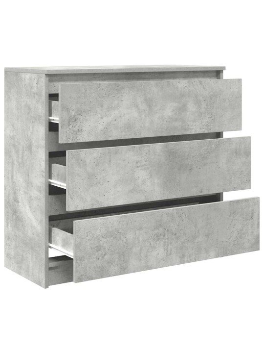 Senkki betoninharmaa 80x35x76 cm tekninen puu