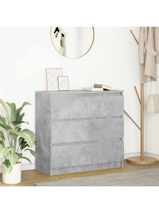 Senkki betoninharmaa 80x35x76 cm tekninen puu