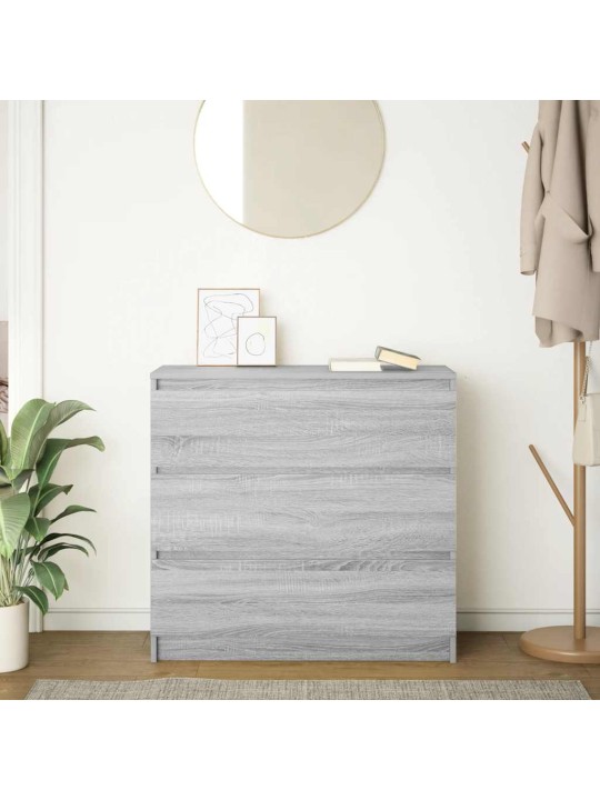 Senkki harmaa sonoma 80x35x76 cm tekninen puu