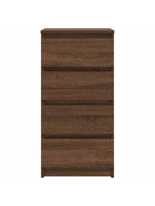 Senkki ruskea tammi 37,5x35x76 cm tekninen puu
