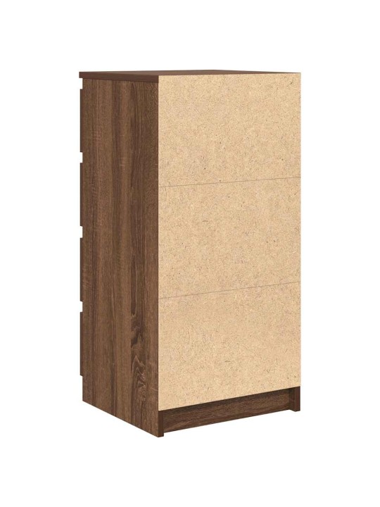 Senkki ruskea tammi 37,5x35x76 cm tekninen puu