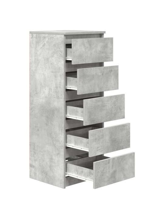 Senkki laatikoilla betoninharmaa 37,5x35x99 cm tekninen puu