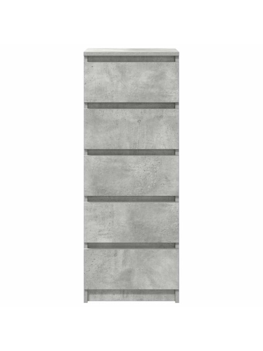 Senkki laatikoilla betoninharmaa 37,5x35x99 cm tekninen puu