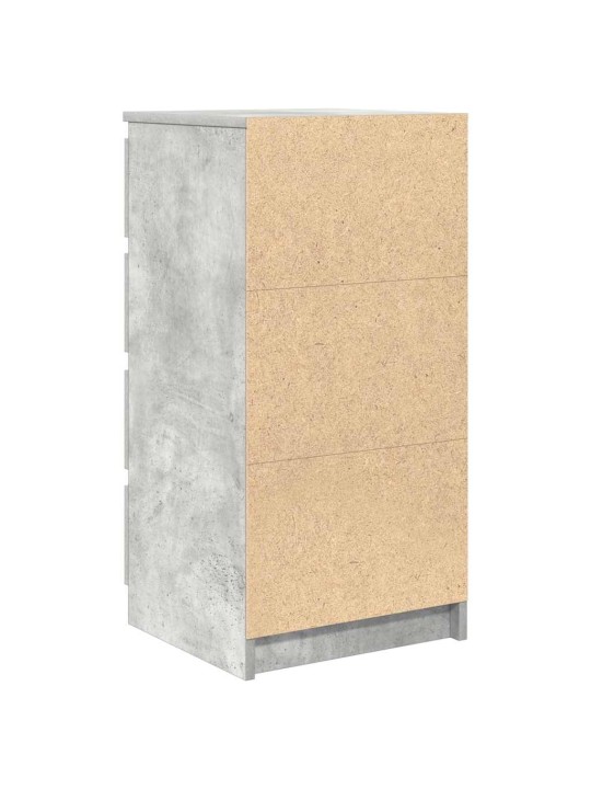 Senkki laatikoilla betoninharmaa 37,5x35x99 cm tekninen puu
