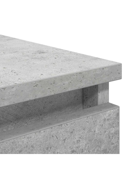 Senkki laatikoilla betoninharmaa 37,5x35x99 cm tekninen puu