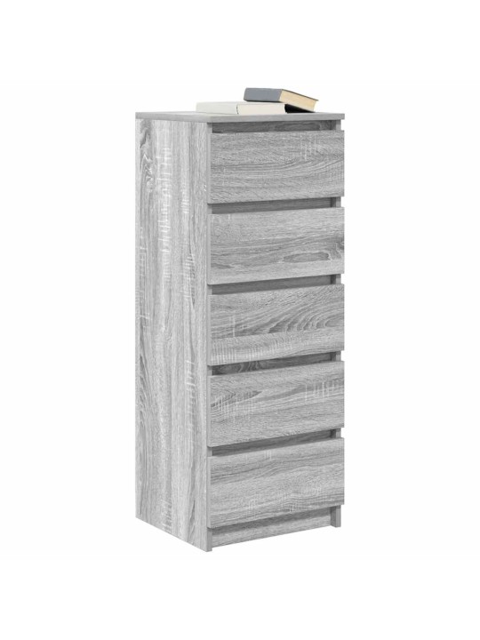 Senkki laatikoilla harmaa sonoma 37,5x35x99 cm tekninen puu