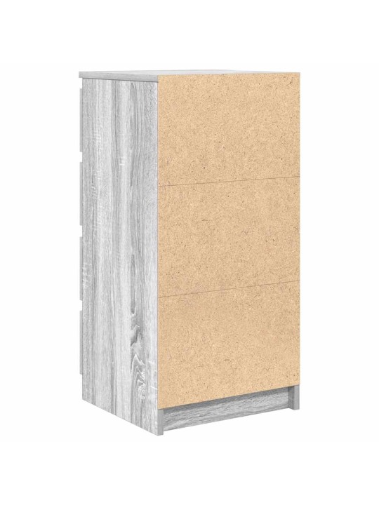 Senkki laatikoilla harmaa sonoma 37,5x35x99 cm tekninen puu