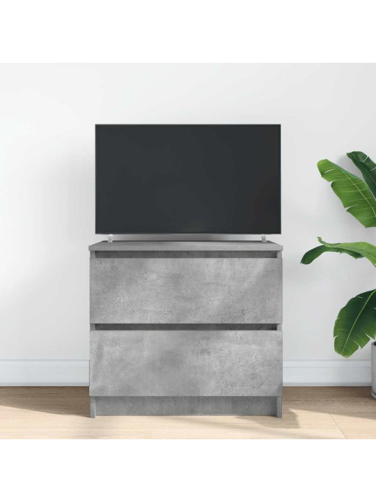 Tv-taso betoninharmaa 60x35x54 cm tekninen puu