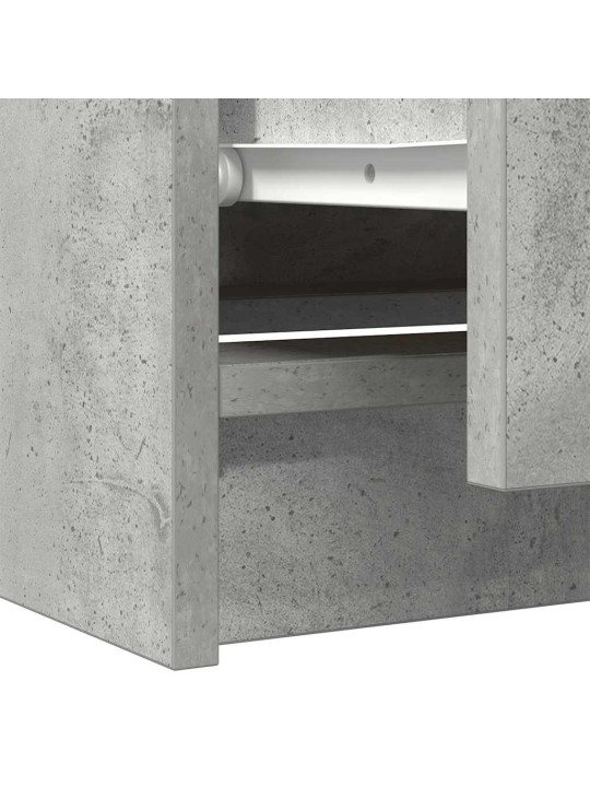 Tv-taso betoninharmaa 60x35x54 cm tekninen puu