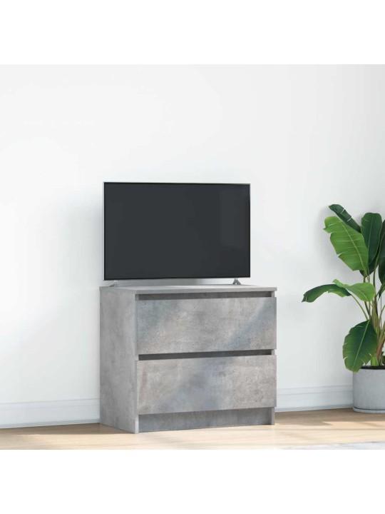 Tv-taso betoninharmaa 60x35x54 cm tekninen puu