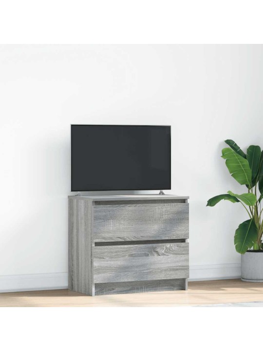 Tv-taso harmaa sonoma 60x35x54 cm tekninen puu