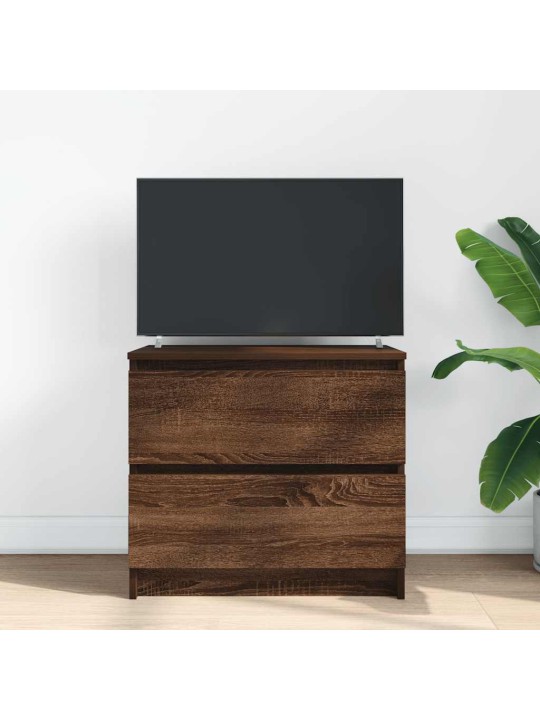 Tv-taso ruskea tammi 60x35x54 cm tekninen puu