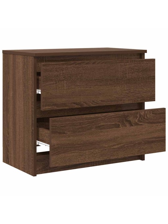 Tv-taso ruskea tammi 60x35x54 cm tekninen puu