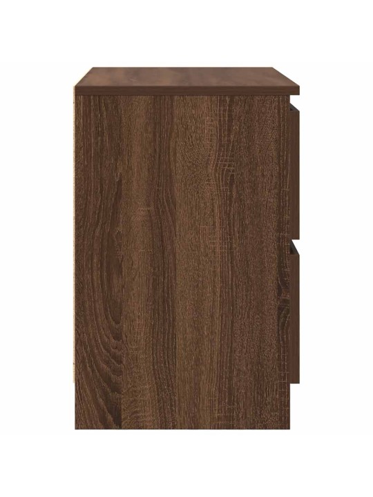 Tv-taso ruskea tammi 60x35x54 cm tekninen puu
