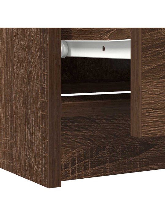 Tv-taso ruskea tammi 60x35x54 cm tekninen puu