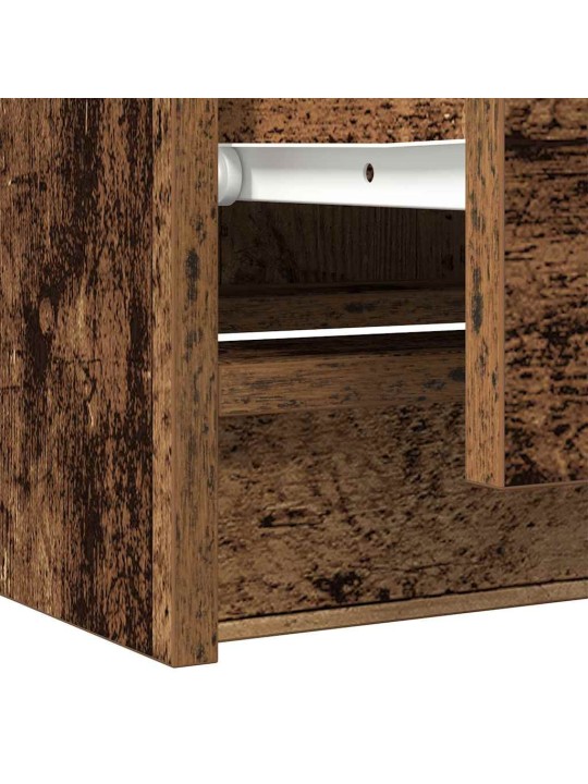 Tv-taso vanhaa puuta 60x35x54 cm tekninen puu