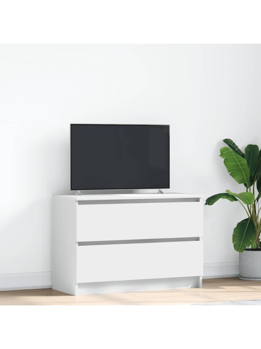 Tv-taso valkoinen 80x35x54 cm tekninen puu