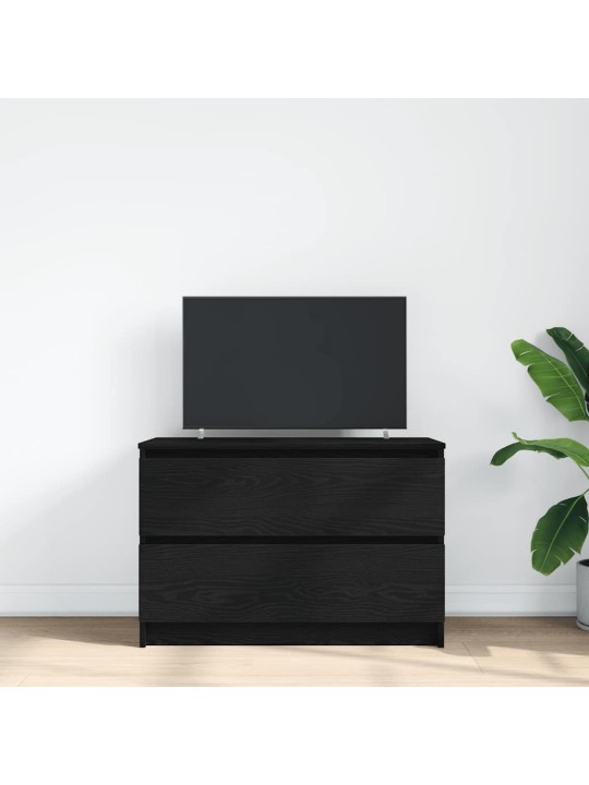 Tv-taso musta 80x35x54 cm tekninen puu