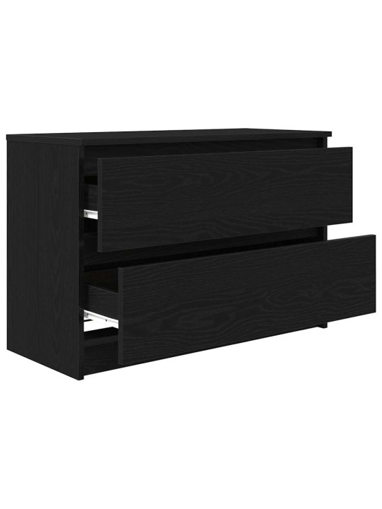 Tv-taso musta 80x35x54 cm tekninen puu